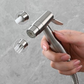 CIENCIA Hand Held Bidet Sprayer Premium Stainless Steel Sprayer Shattaf - Complete Bidet Set for Toilet, Hand Bidet Sprayer for Toilet WS024A