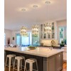 dolria Modern Crystal Chandelier Mini Chandelier Pendant Lighting for Kitchen