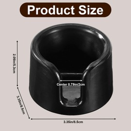 Coffee Tamper Base Compatible with Ninja Espresso ES601, ABS Material Portafilter Tamper Base with Anti-Slip Bottom for Enhancing Tamping Stability and Extraction(Black)