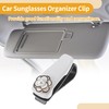 Motoforti Car Sunglasses Clip Universal Sun Visor Sunglasses Holder for