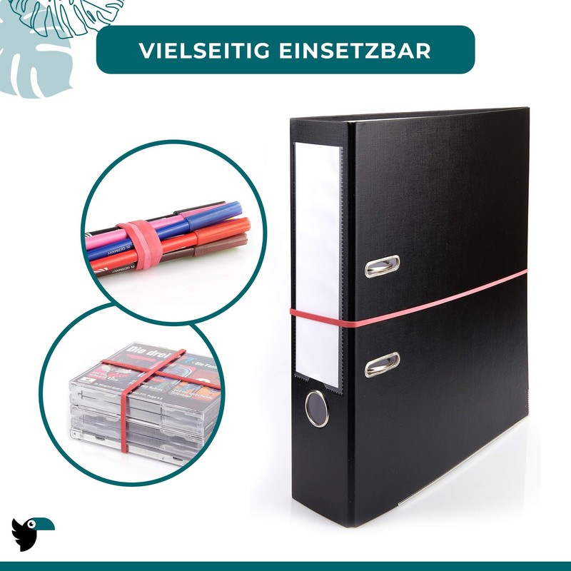 Rubber Bands, Elastic Rubber Rings Wide 5 mm Household Rubber,