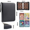 File PU Cloak Portable Zipper Card Collection (4 Pockets Holds
