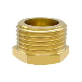 Hooshing 4PCS 3/4" GHT Garden Hose End Female Cap and Male Plugs Kits Garden Irrigation Brass Pipe Fittings Water Tubing Stopper