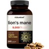 Lions Mane Mushroom Supplement Capsules 9,000mg, 240 Capsules | 120