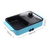 2-in-1 Electric Hot Pot with Grill, Non-Stick Pan for Boiling