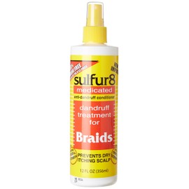 Sulfur 8 Dandruff Treatment For Braids 12 oz. Spray - PACK OF 3