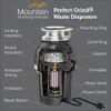 Mountain Plumbing PROSELECT5 Perfect Grind Waste Garbage Disposal, Silver