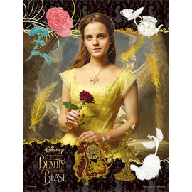 300 Piece Jigsaw Puzzle Beauty and the Beast Belle and Red Rose 【Petite 2 Light】 (16.5 x 21.5 cm)