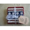 Thirstystone Set of 4 Beaded Patriotic 4th of July Coasters, American Flag, NWT!
