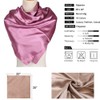 35" Womens Large Satin Square Scarf Silk Feeling Hair Wrapping