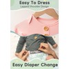 2Pk Newborn Baby Knotted Gowns, Soft Coming Home Outfit with