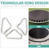 Gatuida Pack of 30 Triangle Trampoline Parts Portable Triangle Buckles
