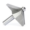 Akylin 60 Degree Chamfer Router Bit,1/2" Shank,1-3/16" Cutting Depth,11/16" Cutting