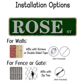 Metal Tin Sign Tattoo Shop sign Retro Aluminum Metal Sign for Street Home Office Garden Decor 4×16 Inches