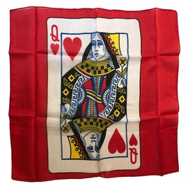 London Magic Works Queen of Hearts 18 inch Silk - Includes Trick Instructions- The Perfect Extra Touch for Your Magic!