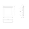150x150mm / 6x6 inch White ABS Plastic Access Panel -