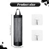 2pcs Carrier Bag With 2pcs hooks Storage Holder Grocery Bag