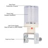 Solar Strobe Warning Light, LED Solar Warning Lamp with Red