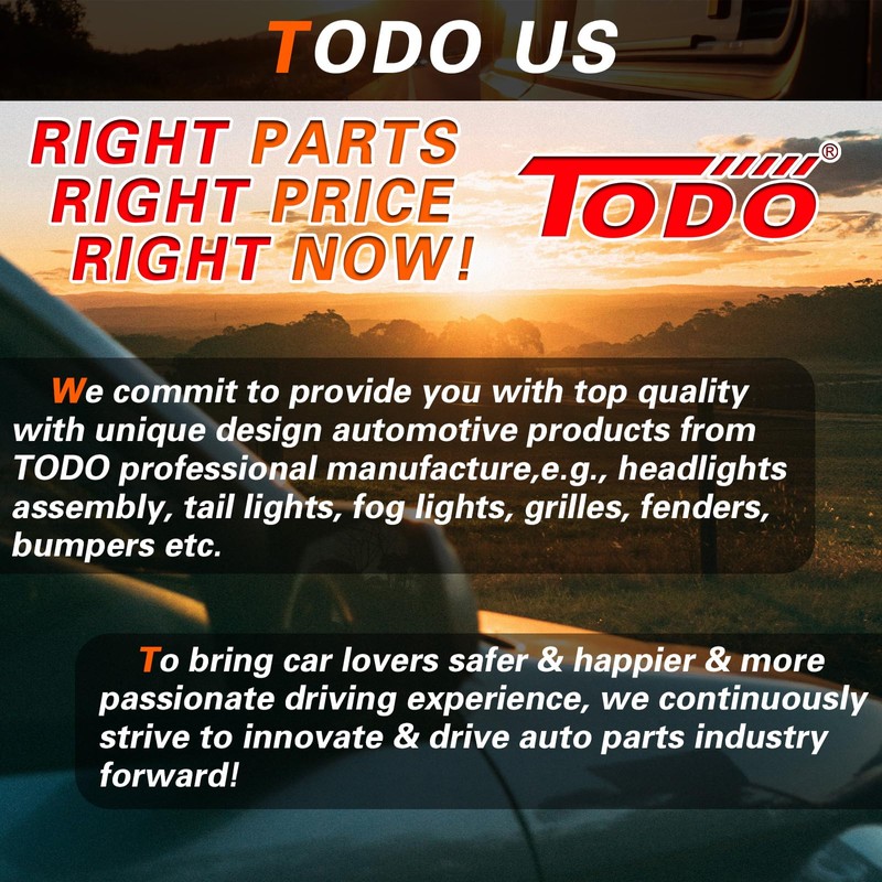 TODO Headlight Assembly Compatible with 2017 2018 Elantra | Left