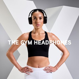 BlueAnt Pump X - The Gym Headphones | Black/Silver | Sports Headphones | Cushioned & Cooling Ear Pads | (ANC) Active Noise Cancelling/Advanced Transparency | Wireless | Up to 58hr Play Time