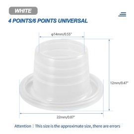 Mokuo Faucet Leak Proof Sealing Gasket in Silicone Material, Water Pipe Hose Gasket Outdoor Faucet Repair Kit,Pack of 100,White Color