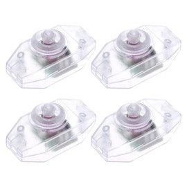 uxcell Rotary Cord Switch AC 250V 2A Slide Control Lamp Dimmer 100-Watt Clean (Pack of 4)