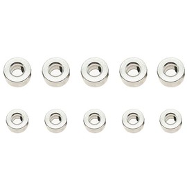 SagaSave 10Pack RC Plane Landing Gear Stopper Set, Metal Set Wheel Collar Lock, Model Airplane CNC Wheel Lock, Collar Shaft Axle Gear Wheels Stopper For RC Model Airplane Plane Fix-Wing (1.55+2.55mm)
