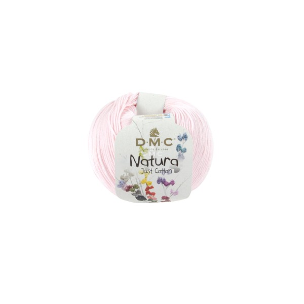 DMC Natura Yarn, 100% Cotton, Rose Layette (N06), 50g