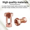 Bntyok Split Bolt Groud Wire Connector High Strength Copper Grounding