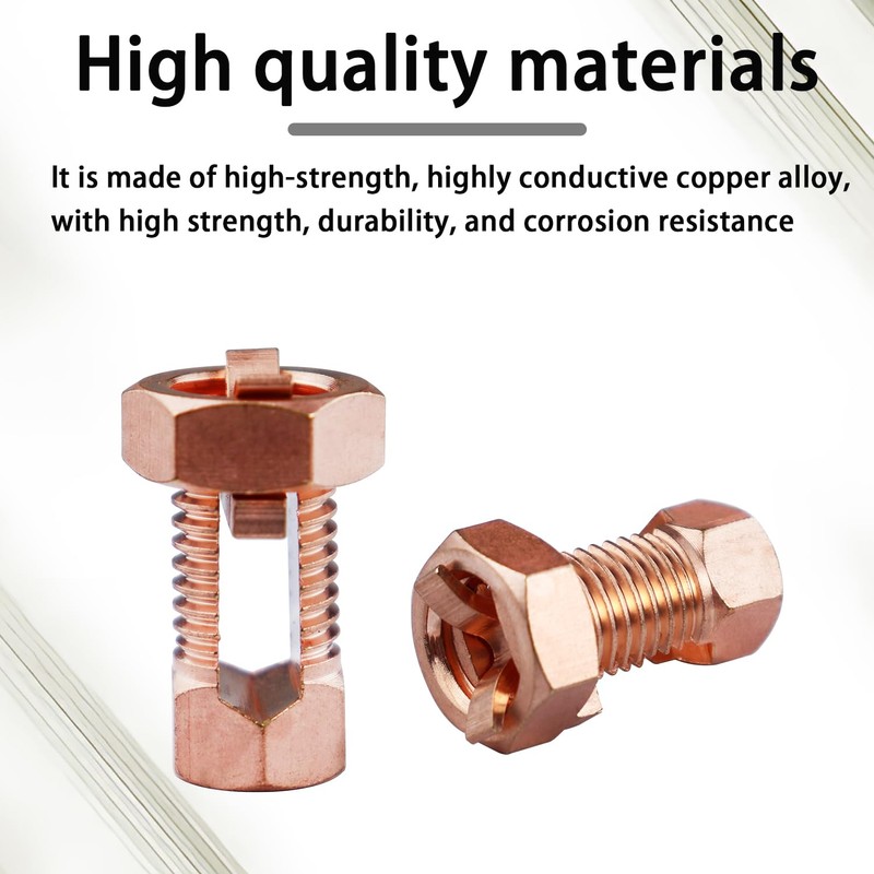 Bntyok Split Bolt Groud Wire Connector High Strength Copper Grounding