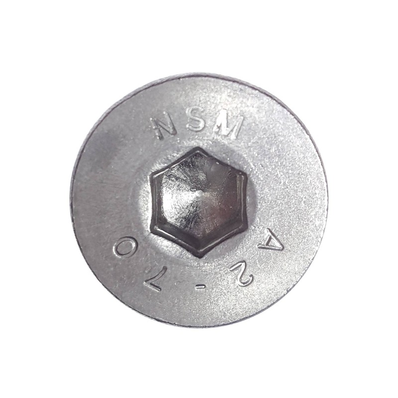 M10-1.50 x 60MM Flat Head Socket Cap Screws, Allen Socket