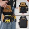 KUNN Leather Tool Vest for Men – Adjustable 37-Pocket Work