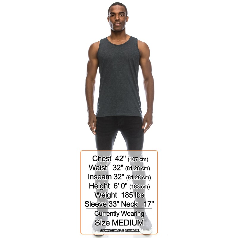 JC DISTRO Mens Hipster Hip Hop Basic Tank Top Soft