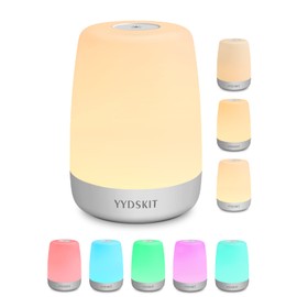 YYDSKIT Night Light for Kids & Nursery - Rechargeable Touch Lamp, Portable Nursing Lamp with Soft & Warm Light for Newborn, 3 Timers, Up to 200H