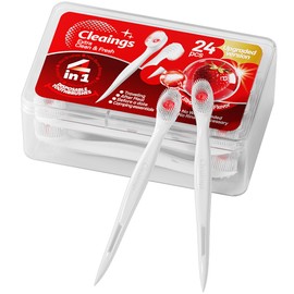 luamiaz Mini Disposable Toothbrush Set with Toothpaste – Travel Essentials, Portable Toothbrush for Women & Men, Camping, Road Trip, Vacation, 24 Count-Ice Strawberry Flavor（Pack of 1）