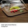 Rectangle Shape Food Cover, Transparent Splatter Cover Cookware Bakeware Lids