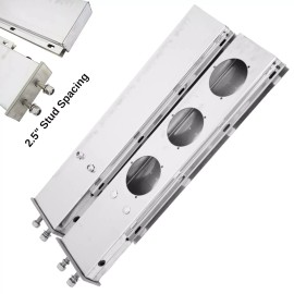 BLVD Stainless Steel Mud Flap Hangers with Light Cut Out 2.5" Mounting Overstock Sale