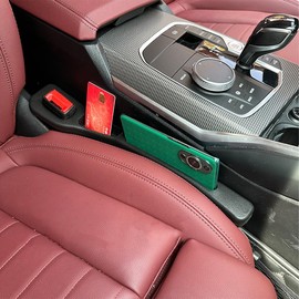 Car Seat Organiser, Storage Box for Car Seats, 2025 Newest Pack of 2 Universal Gap Filler for Car, Seat Gap Filler to Prevent Items from Falling