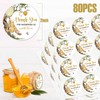 Kwtzkuo® 80pcs Winnie Thank You Stickers Seal Sticker Honey Jar