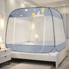 One-touch square mosquito net bed mosquito net (Paradise), double/queen size
