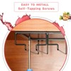 FOMANSH Wine Glass Rack Under Cabinet - Stemware Holder Metal