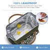 Lekesky Women's Cool Bag, Insulated Lunch Bag, Leak-Proof, Wide Open
