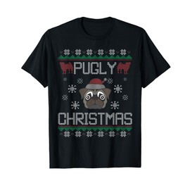 Pugly Christmas Ba Ham Pug Ugly Christmas Sweater Pug Dog T-Shirt