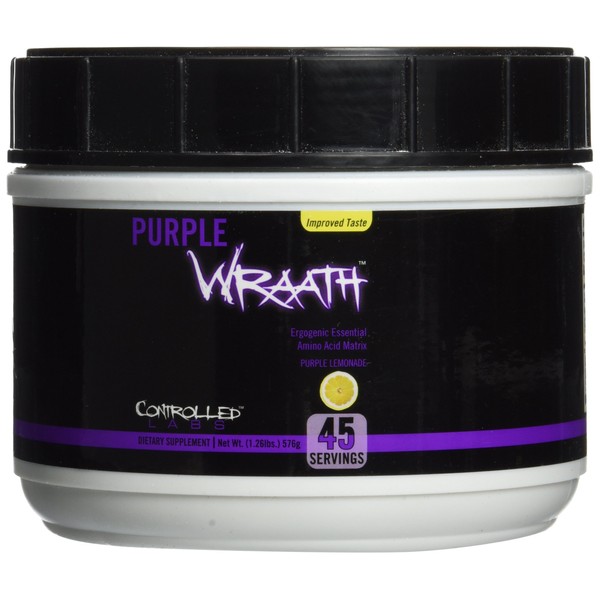 Controlled Labs Purple Wraath Purple Lemondae, 45-Servings, 1.26 Pounds (576 grams)