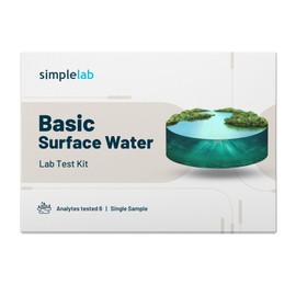 SimpleLab Basic Surface Water Test Lab Analysis for Aquatic Life and Waterbody Health | Water Quality Testing Kit for Lakes, Ponds, and Other Surface Water