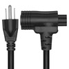 JORINDO 0.32M/1FT Nema 5-15P to Nema 5-15R+C5 Piggyback Power Cord,American