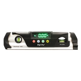 Digi-Pas DWL280PRO Waterproof IP67 Digital Torpedo Level and Protractor, Magnet, LED Bright Display, 9 inch,Black/Silver