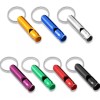 KFMX Set 12 Mini Silbatos Metal Llaveros Portatil