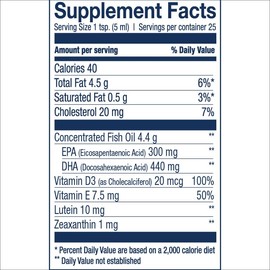 Wiley's Finest Aceite de pescado salvaje de Alaska, aceite de hígado de bacalao, suplemento de aceite de pescado omega-3 con sabor a naranja, 755 mg d