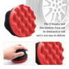 Zpana 2PCS Car Tire Dressing Applicator Pads, Reusable Hex Grip